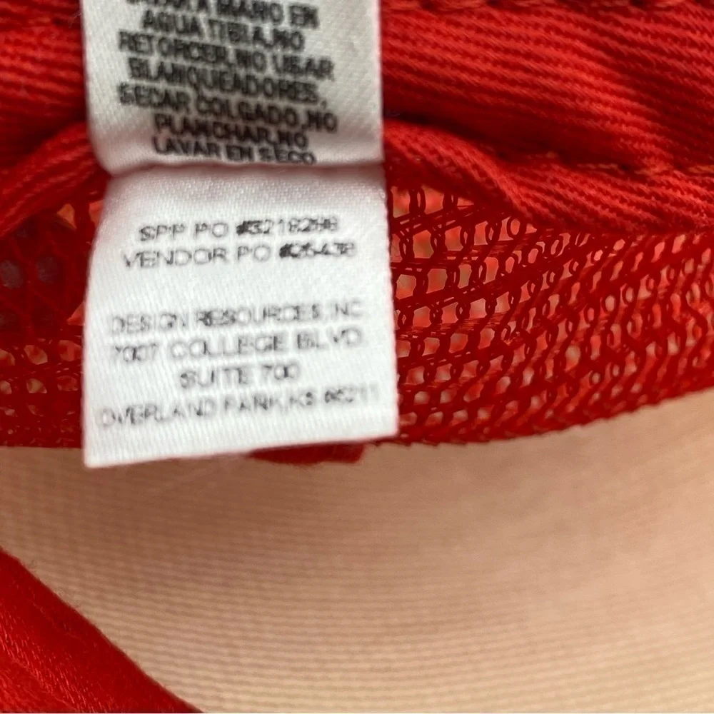 Budweiser Mens Truckers Hat Baseball Cap Mesh Red White Logo Snapback Mesh